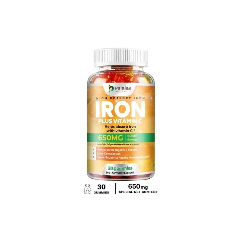 Iron Gummies 650 Mg - Promotes Red Blood Cell Production Relieves Fatigue Gently Absorbs Iron and Improves Energy — image 9