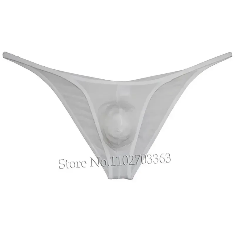 Men's Briefs Transparent Sexy Men Underwear Low Rise Beach Briefs Contour Pouch Tangas Quick-dry Underpants Stretchy Soft Briefs