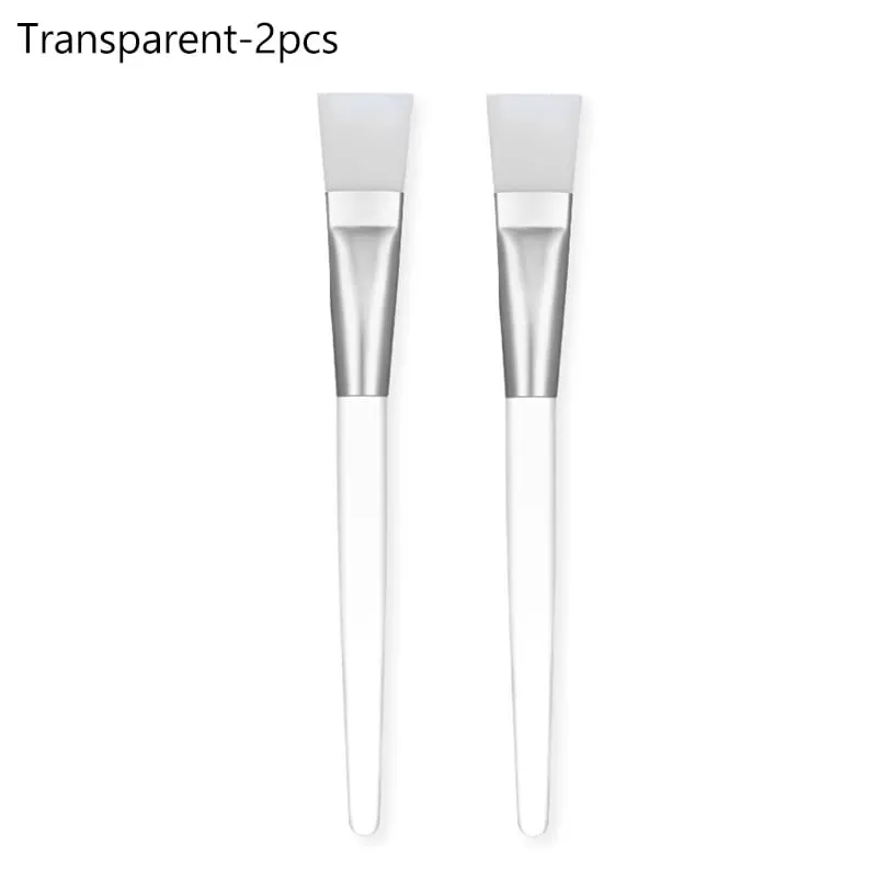 12/6/2pcs Facial Mask Brushes Set Face-Mask Applicator Soft Facial Application Brush with Clear Plastic Handle for Skin Care — image 12