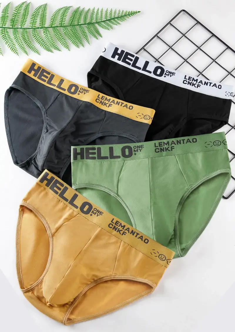 New 4Pcs Men's Underwear Breathable Men Sexy Underwears Phnom Penh Mens Bodysuit Boxer Male Comfortable Underpants — image 1
