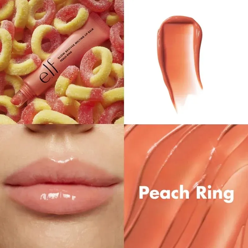 Elf Brand Portable Fruit Flavor Lip Gloss Lightweight Hydrating Nourishing Repairing Improve Lip Lines Tinted Lip Balm Cosmetic