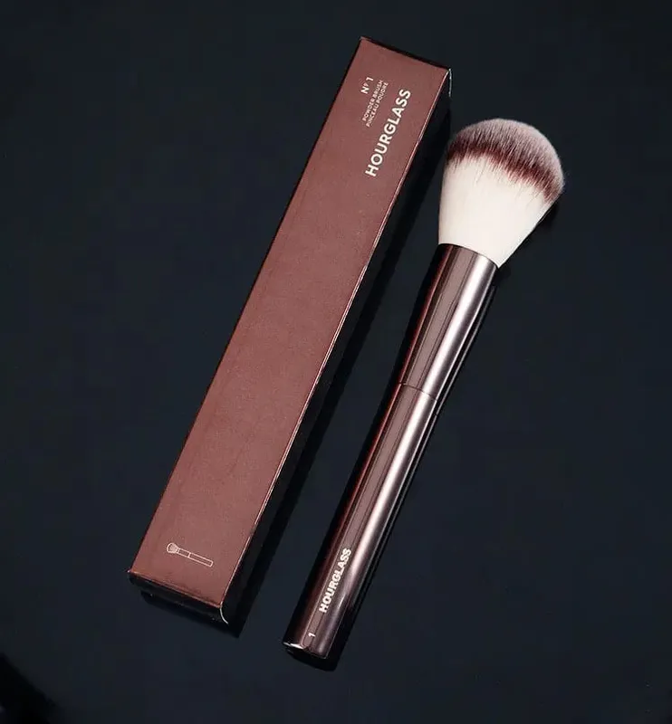 1 pc HG Pro Makeup brushes Powder contour Blusher Make up brush Highlight Bronzer exquisite Professional metal handle with box — image 12