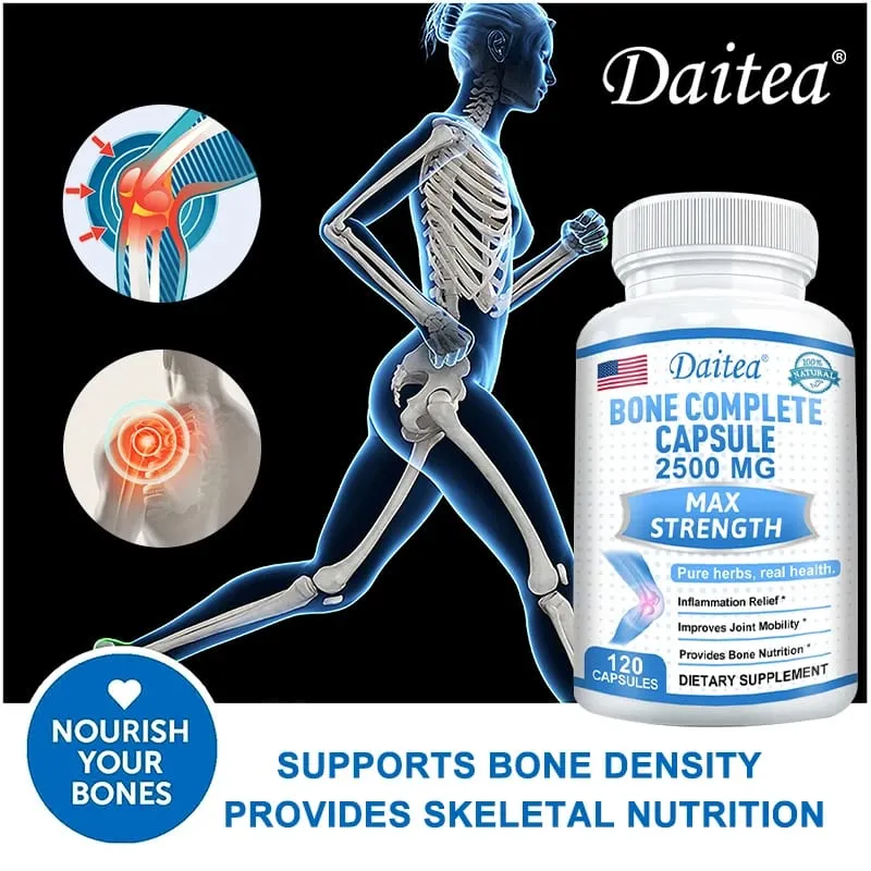 Bone Complete Capsules Containing Calcium and Vitamins D K & C for Joint Health Bone Skin Nail Health and Osteoporosis — image 1