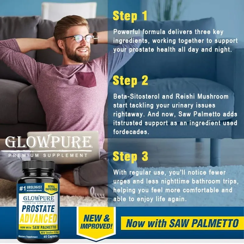Advanced with Saw Palmetto 13 in 1 - Prostate Bladder & Urinary Health with Beta-sitosterol Reishi Vitamin D Supplement — image 5