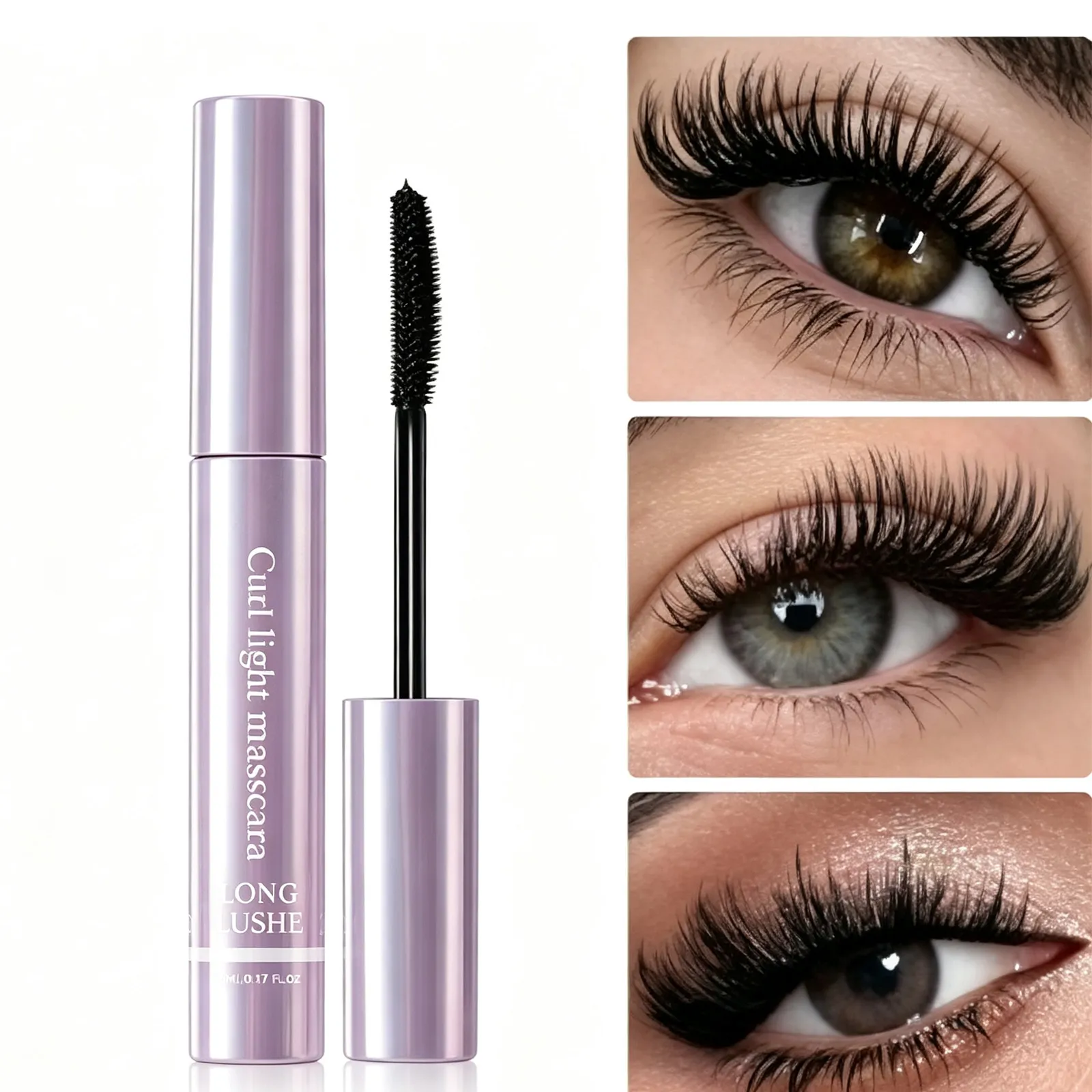 Waterproof 3D Lengthening Mascara Black Eyelash Extension Eye Lashs Brush Long-Wearing Silk Volumizing Mascara Cosmetics Gift — image 1