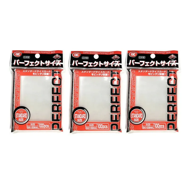 64x89mm 100PCS Transparent KMC Card Sleeves Trading Card Sleeve Barrier Board Game Card Panlabas na Protektor para sa MTG/YGO