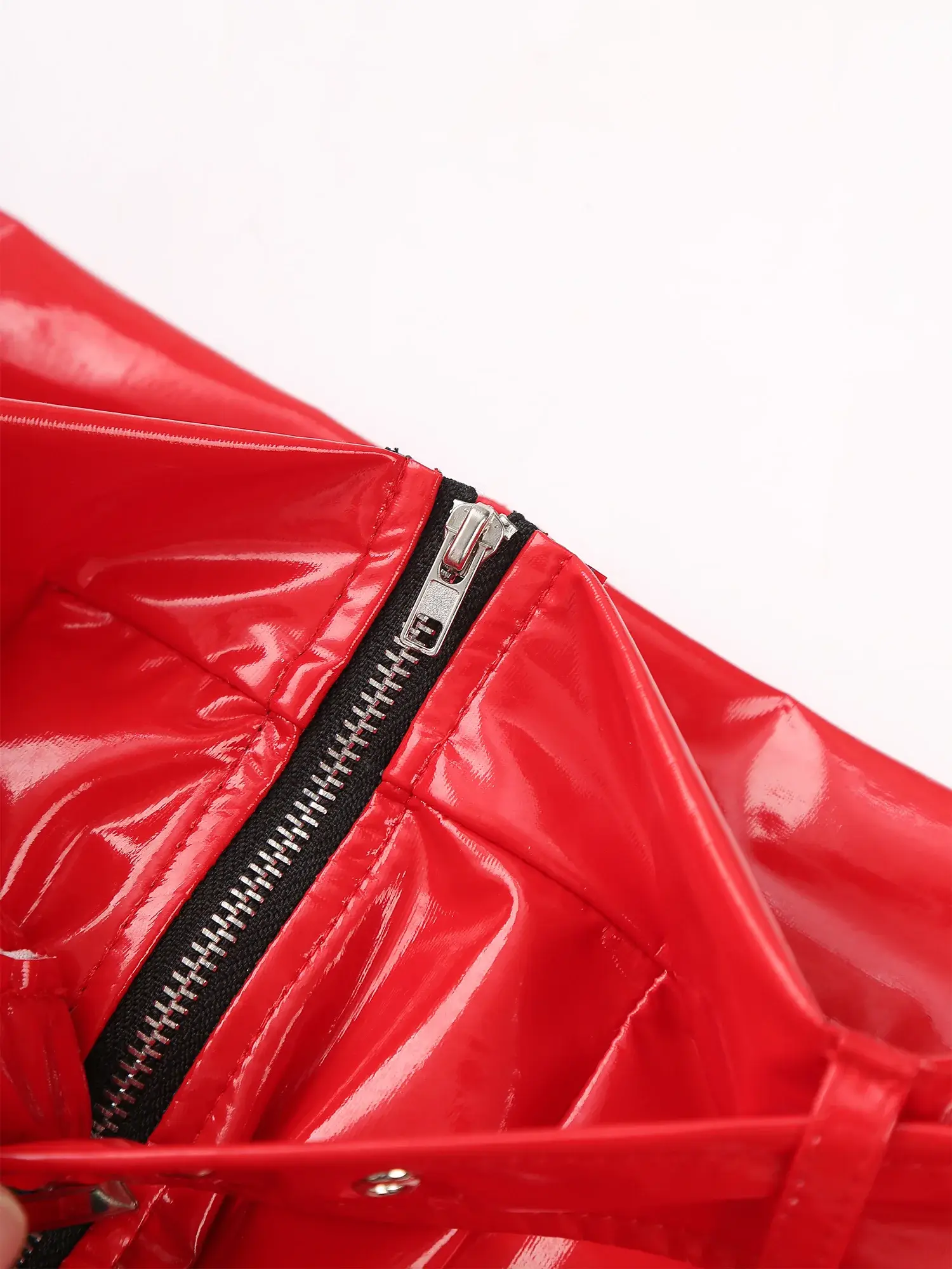 Men's Boxer Shorts Wet Look Latex PVC Leather Zipper Shorts Bottoms Bulge Pouch Boxer Brief Clubwear Party Hot Pants Nightwear