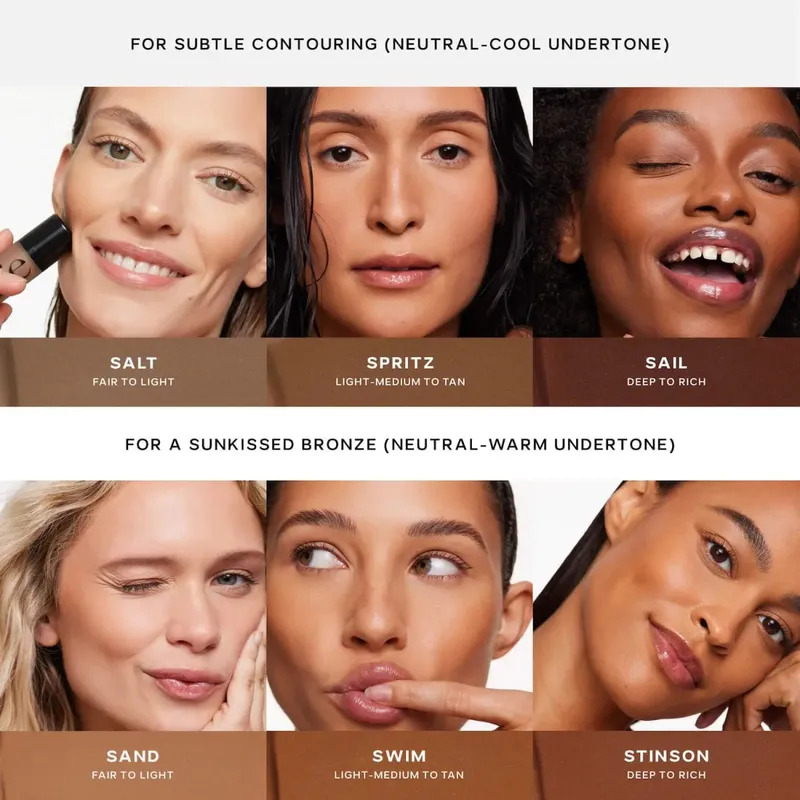 Saie Moisturizing Face Liquid Highlighter Bronzer Contouring Cream Highlight Shimmer Shine Illuminator Easy To Apply Makeup