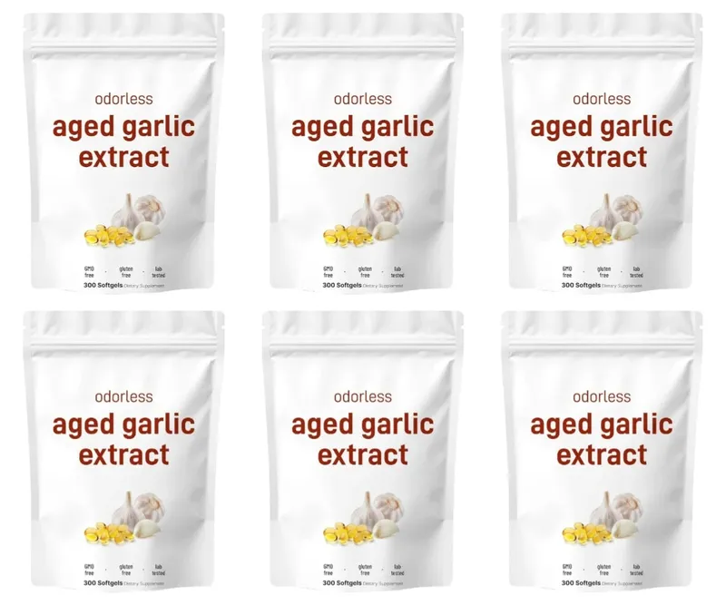 Geurloze knoflookoliecapsules 2 jaar oud knoflookextract Natuurlijke kruidensupplementen met gekweekte Allium Sativum-bol 300 softgels — image 11