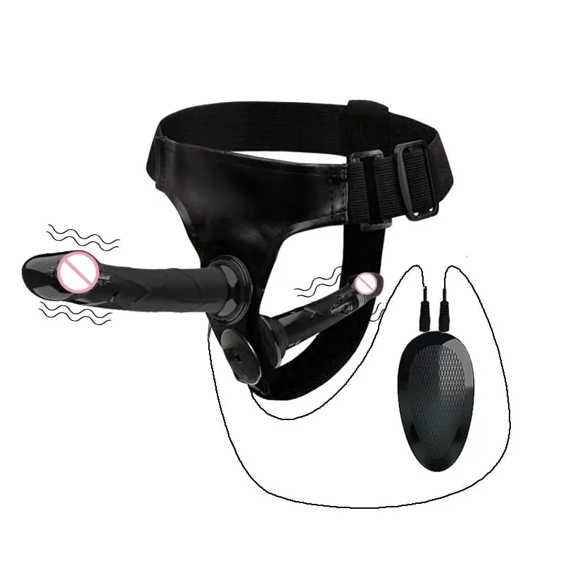 Couples Harness Strap-on with 2 Vibrations Realistic Dildos for Anal G-spot Stimulation Prostate Massager Adult Sex Toy for Wom — image 8