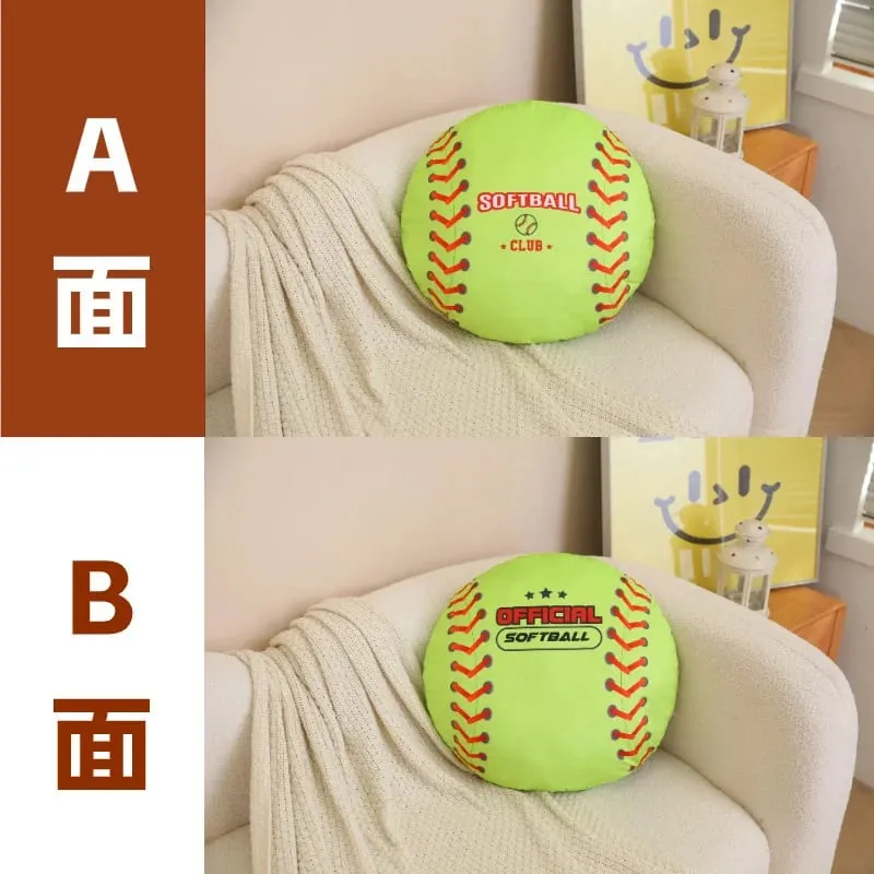 48cm Sports Ball Plush Pillow Stuffed Soft Seat Cushion Decorative Volleyball Rugby Table Tennis Basketball Golf Billiards Gift — image 18