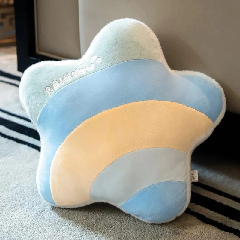 INS HOT Candy Color Cloud Star Plush Pillow Colorful Rainbow Crown Pillow Cushion Sofa Home Decoration Throw Pillow Toy — image 21