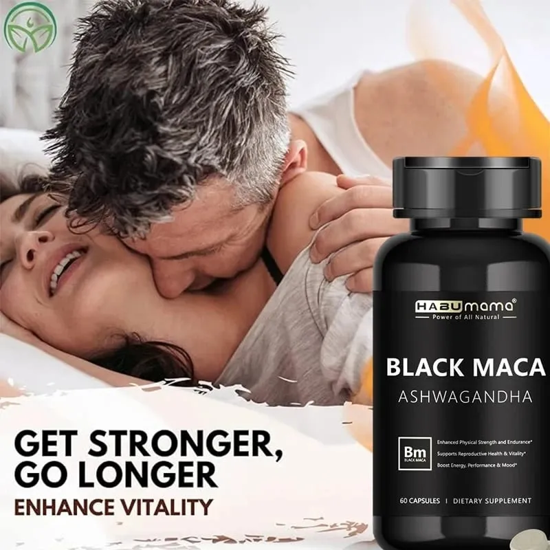 Male Enhancing Supplement with Black Maca Stamina & Energy Men's Muscle Enlargement — image 4