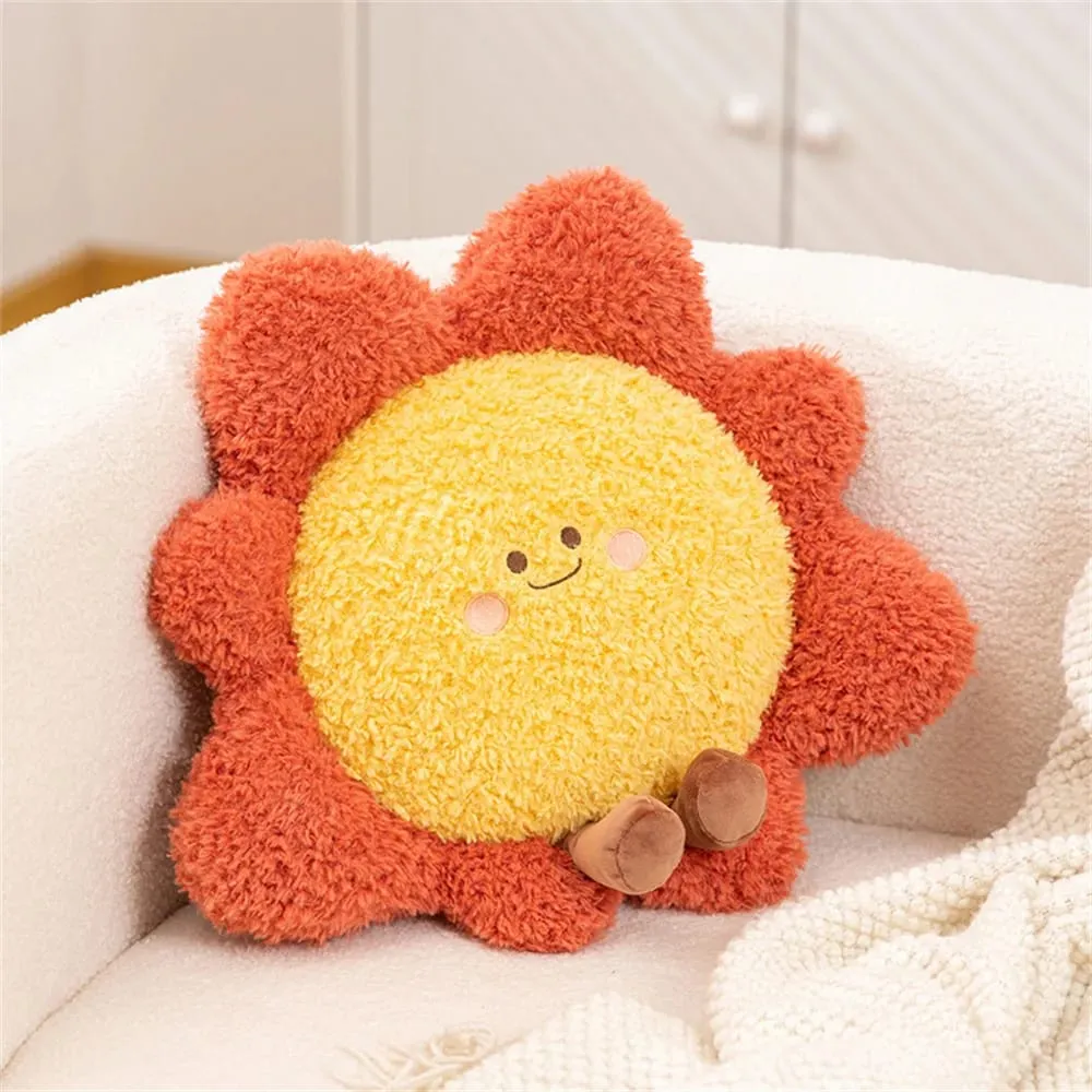 Soft Starry Sky Pillow Cute Rainbow Moon Star Plush Pillow Creative Sun Cloud Pillow Cushion Sleep Companion Pillow Home Decor — image 5