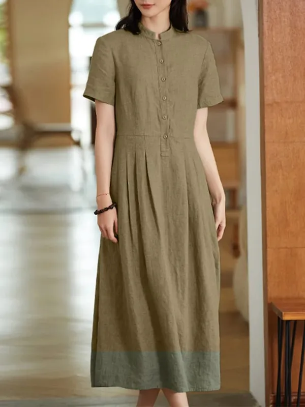 Abito elegante in cotone tinta unita da donna Femme 2022 Abito lungo bohemien primavera autunno ZANZEA Abiti casual a maniche lunghe oversize