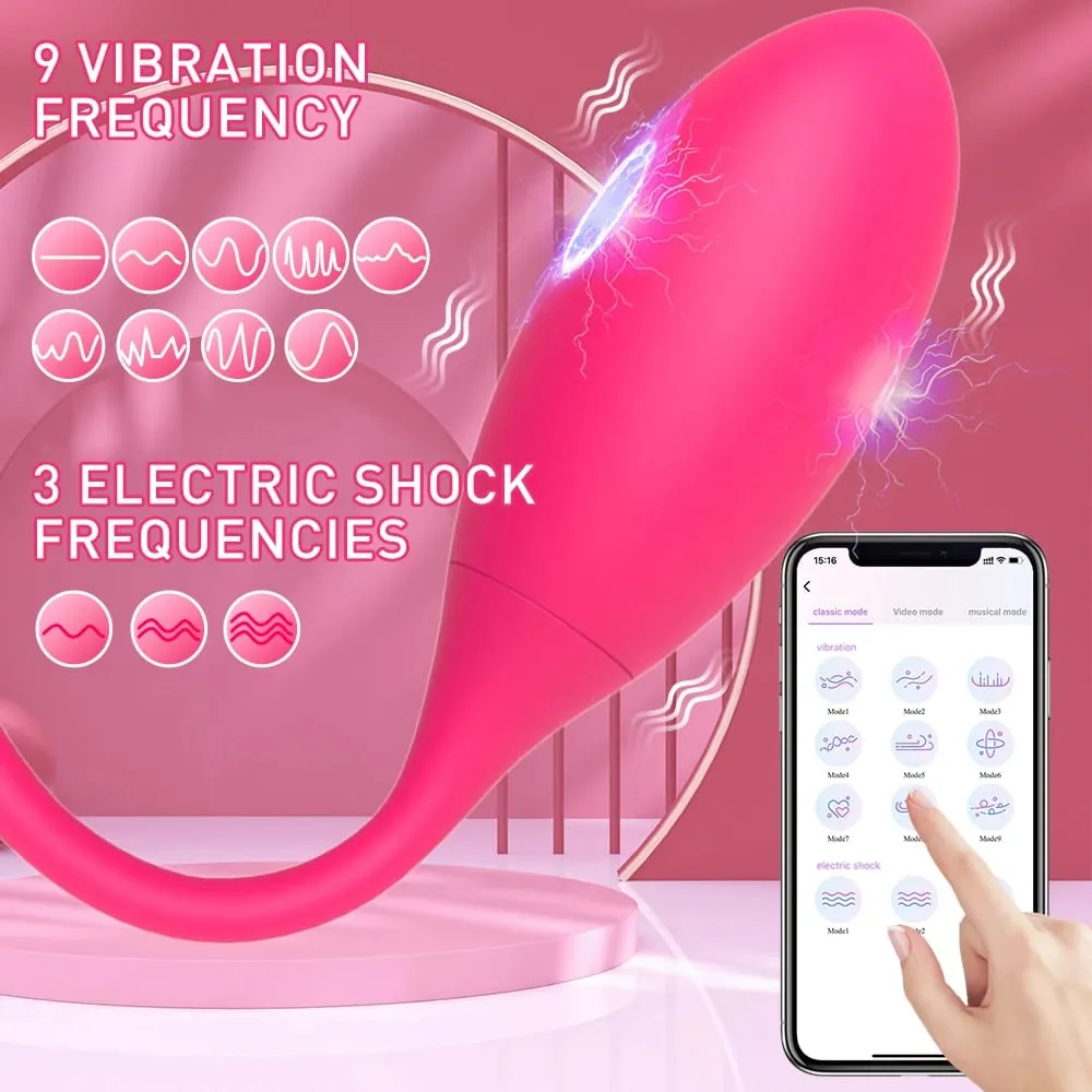 APP Control Electric Shock Vaginal Kegel Ball Vibrator For Women Wireless G Spot Stimulate Vibrating Egg Vibrator Sex Toys Femme — image 3
