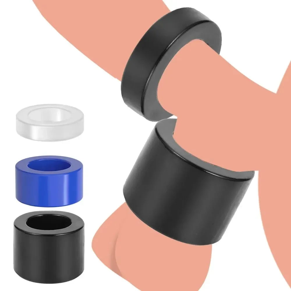 Male Ball Stretcher Testis Restraints Cock Penis Rings Erection Lasting Time Delay Ejaculation Sex Toys for Men Gay Adult Games — image 2
