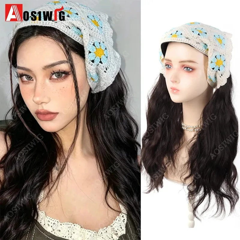 Synthetic Long Curly Half Head Style Wig Heat Resistant Hair Costume Christmas Party Cosplay Natural False Hairpieces — image 23