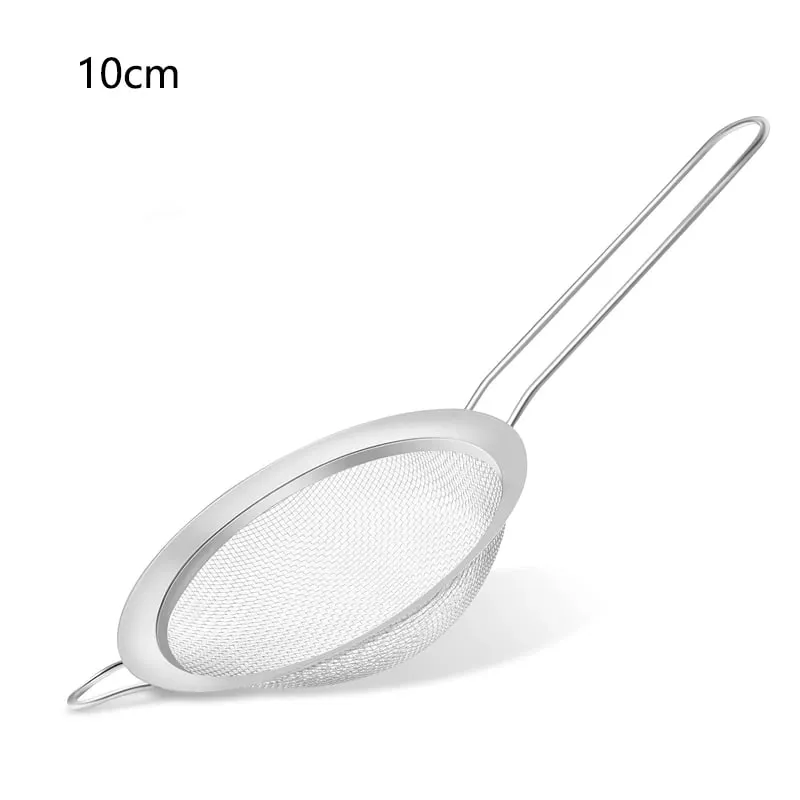 1/3/4Pcs/Set Stainless Steel Wire Fine Mesh Oil Strainer Flour Colander Sieve Sifter Pastry Baking Tools Kitchen Accessories — image 11