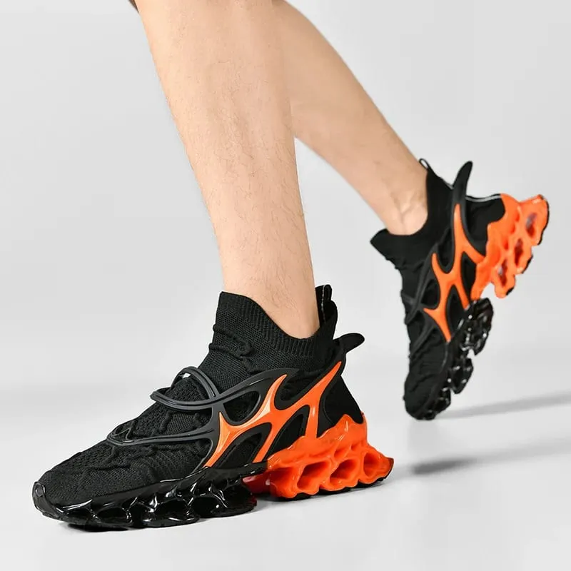 Men's Blade Type Shoes Breathable Shock Absorption Running Shoes Non-Slip Shoes For Jogging Tennis Gym Casual Walking Sneakers — image 3