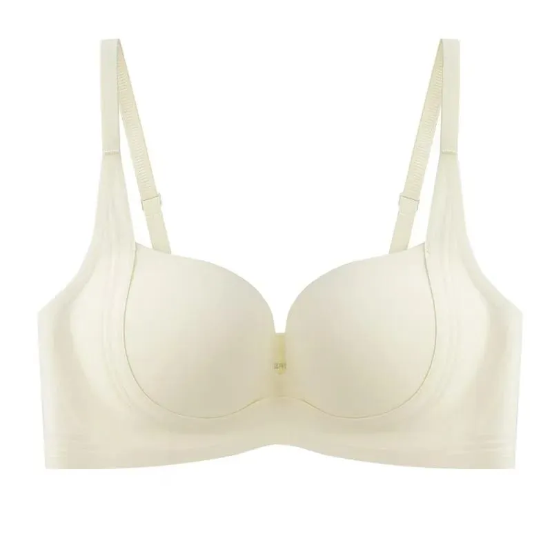 2025 Nahtloser Push-up-BH, kleine Brüste, raffend, vergrößernd, Anti-Durchhängen, dünnes Oberteil, dicke Unterseite, ohne Bügel, Dessous für Damen — image 10