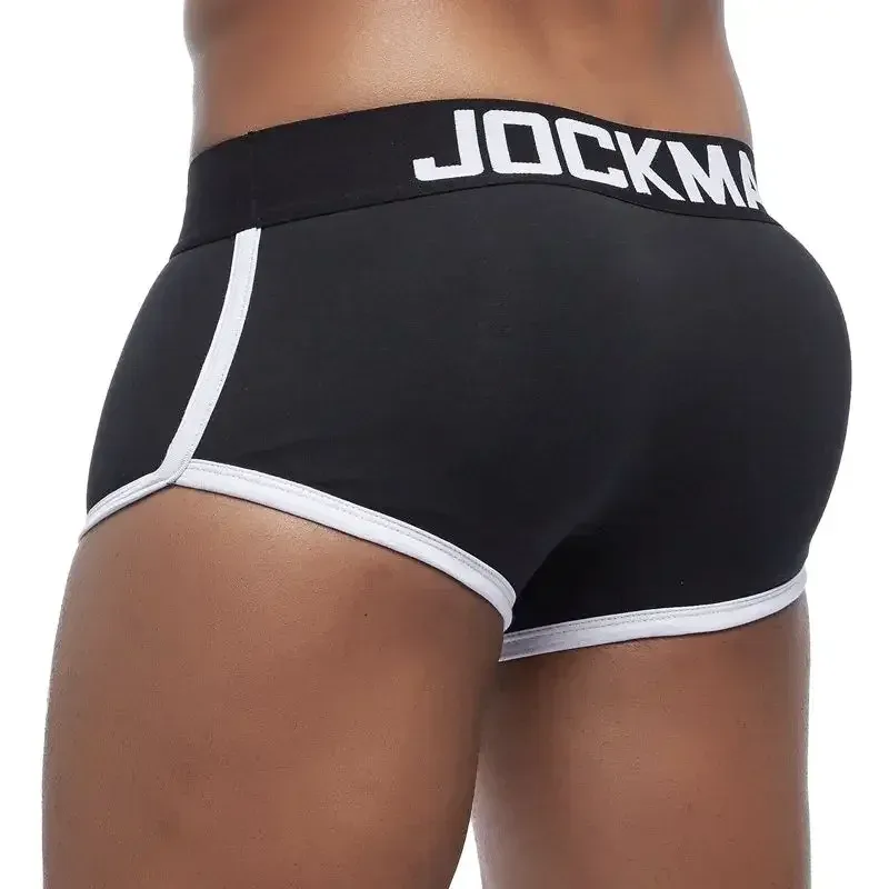 Brand sexy men underwear bulge enhancing men Boxer include Penis pad and hips buttocks double Removable push up cup 3256807779717113 — image 6