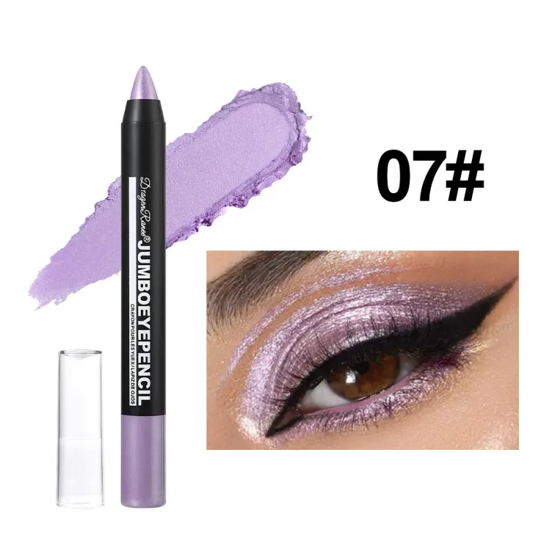 Smoky Dark Green Eyeshadow Pencil Stick Waterproof Pearlescent 12 Colors Metallic Glitter Eye Shadow Highlighter Pen Makeup Tool — image 13