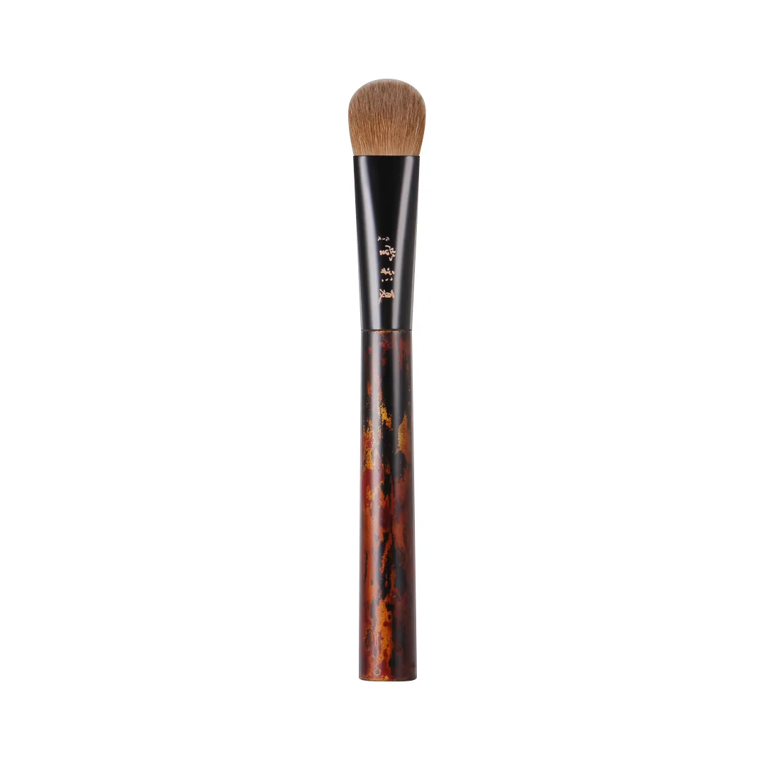 D2B-03(S) Professional Handmade Make Up Brush Tilted Foundation Concealer Brush Weasel Hair Raw Lacquer Handle Makeup Brushes
