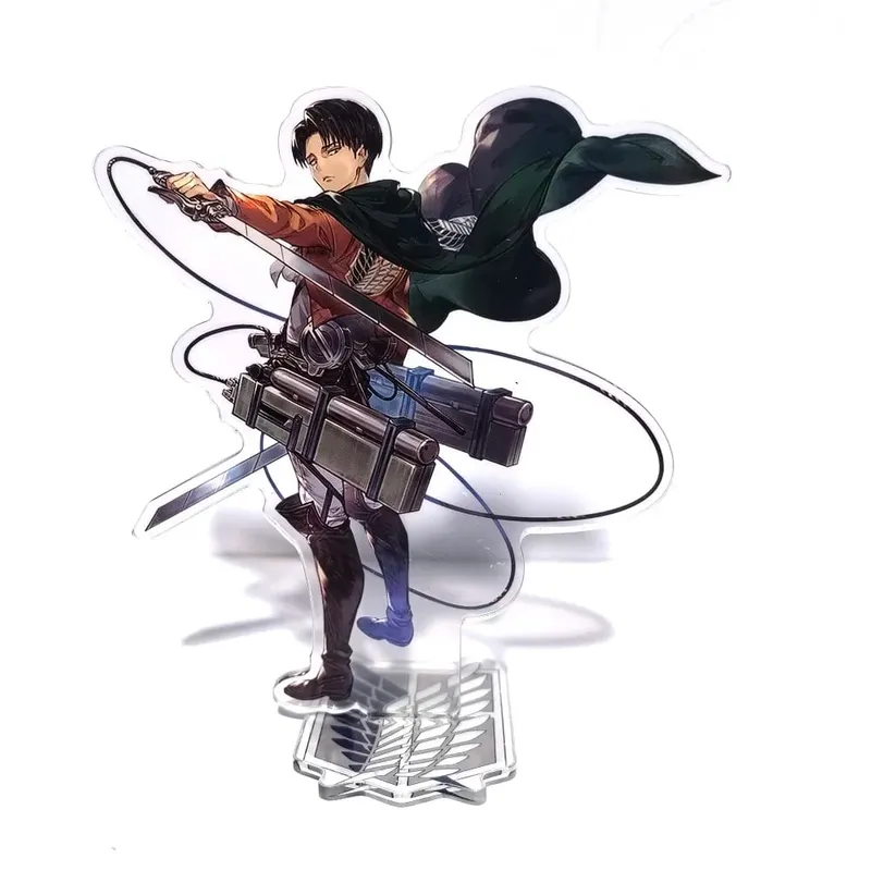 Attack on Titan Acrylic Standing Eren Mikasa Levi Erwin Armin Anime Action Figures Wolf Titan 16cm Model Toys Decor Toys For Kid — image 6
