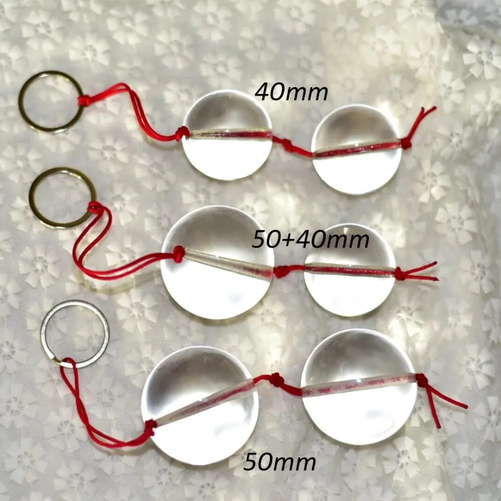 Big Crystal Glass Ball 40mm 50mm Anal Plug Beads Vagina Hand Training Vaginal Kegel Butt Plug Ball Sex Toys for Gay Women Men