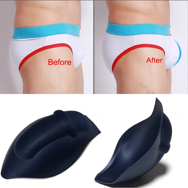 2 Pcs Men Sponge Pouch Pad Stereo Push Up Cup Underwear Pad Inside Enhance Frontal Protection Cushion Inner Padded Enlarge Cups — image 5