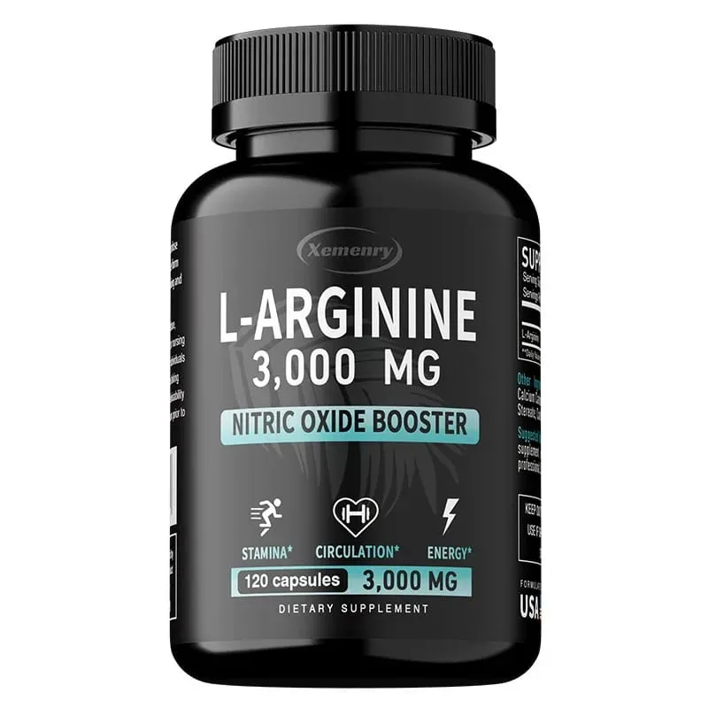 L-Arginine 3000mg - Supports Muscle Growth Vascular Function Boosts Energy Improves Endurance and Promotes Blood Circulation — image 9