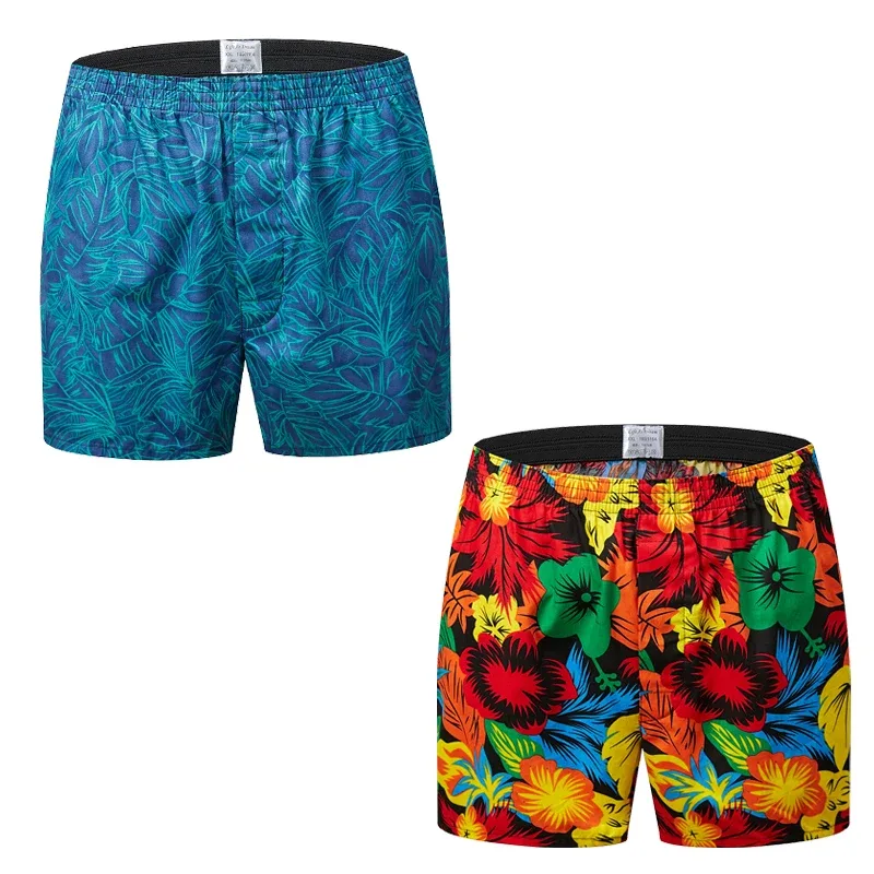 Shorts boxer de algodão masculino, roupa íntima masculina com padrão impresso, shorts estilo universitário, roupa de verão respirável e confortável — image 21