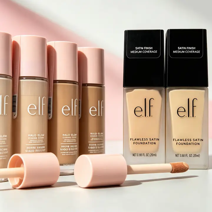 Elf Full Coverage Liquid Foundation Naturally Covers Flaws Cosmetics Flawless Satin Liquid Foundation Lasting Oil Control Makeup — image 2