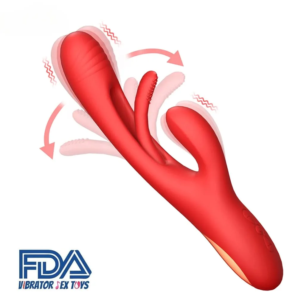 2023 Rabbit Tapping G-Spot Patting Vibrator for Women Clitoris Clit Stimulator Powerful 21 Modes Sex Toy Female Goods for Adults — image 2