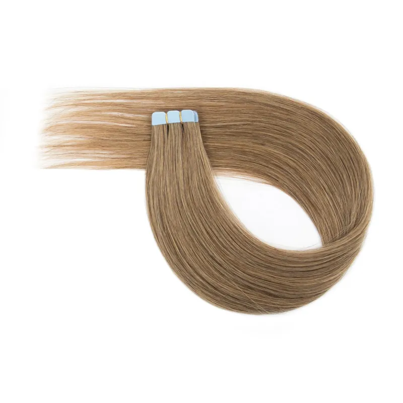 Macchina Remy Mini nastro invisibile per capelli umani veri nelle estensioni Trama della pelle per capelli laterali da donna 10 pezzi Uso quotidiano Indossare — image 10