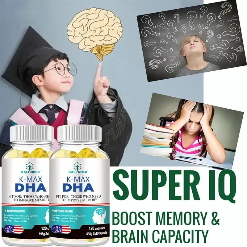 DHA Brain Supplement - DHA & EPA - Enhances Memory Concentration and Cognition Promotes Brain and Eye Health — image 1