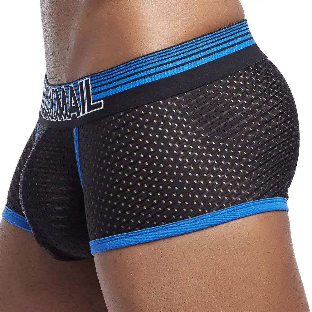 4PCS/Lot Boxer Men Mesh Breathable Boxershorts Men Underwear Shorts Panties Men Cuecas Boxer Underpants Calzoncillos 3256808053328844 — image 11