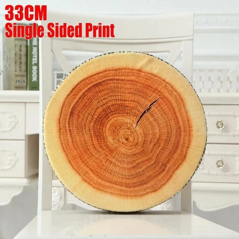 Creative Round Fruit Pillow Fruit Slice Print Simulation Throw Pillow Stuffed Inner Plush Fabric Plush Pillow Office Rest — image 15
