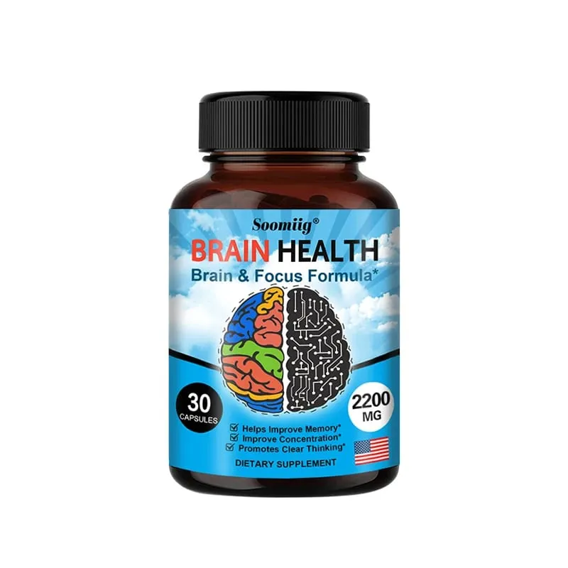 Ginkgo Biloba Capsules 1200 mg podporuje paměťové funkce mozku a duševní bdělost Doplněk pro zdraví mozku 30/60/120 kapslí