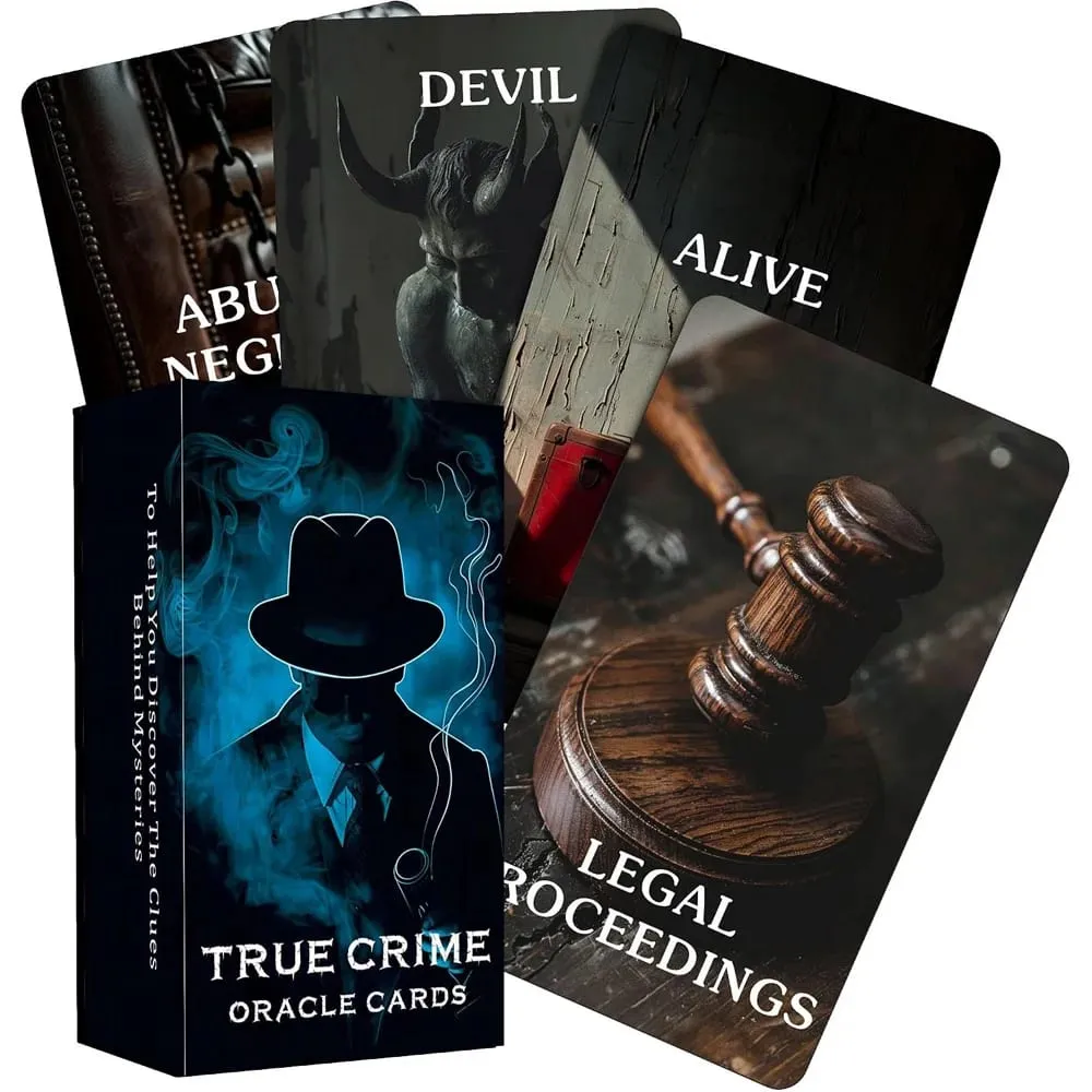 12x7cm True Crime Oracle Deck 80-cards Divination Taro in Box Card Games — image 1