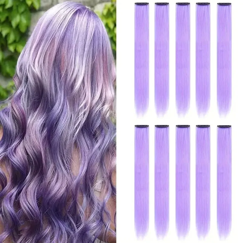 24Inch Synthetic 10pcs Long Straight Clip‑in Hair Extension Easy Install Hairpiece for Women Daily Party Hairstyle Accessory — image 18