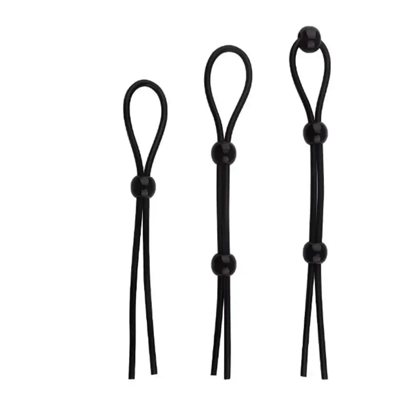 Penis Ring Rope Adjustable Sex Toys for Adults Men Silicone Ejaculation Delay Male Cockring — image 2