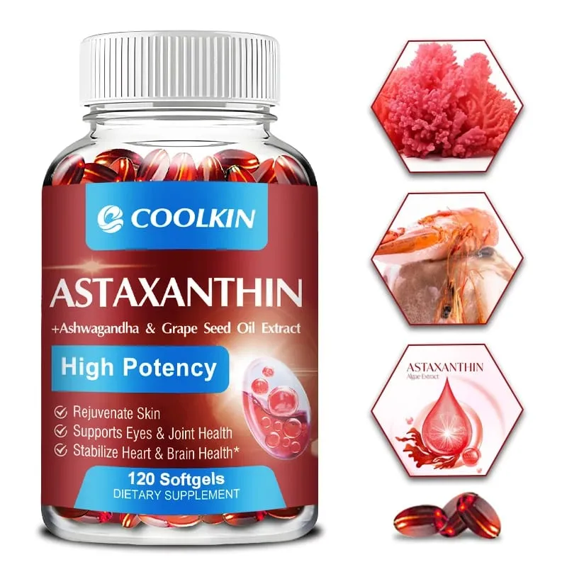 Astaxanthin - Promotes Cardiovascular Health Speeds Up Metabolism Supports Eye Joint and Skin Health — image 2