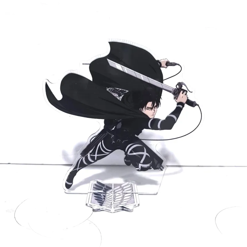Attack on Titan Acrylic Standing Eren Mikasa Levi Erwin Armin Anime Action Figures Wolf Titan 16cm Model Toys Decor Toys For Kid — image 13