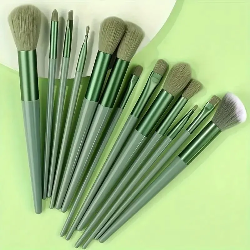 13 Stuks Make-Up Kwasten Set Zachte Pluizige Oogschaduw Markeerstift Concealers Borstel Blush Losse Poeder Borstel Mengen Vrouwen Beauty Tool — image 22