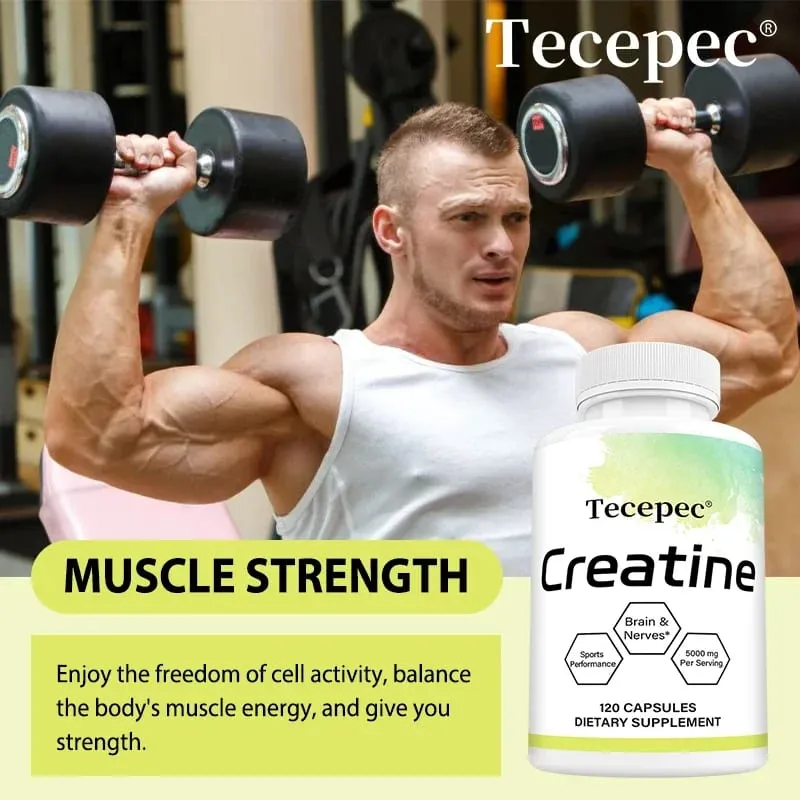 Creatine - Builds Muscle Improves Athletic Performance Enhances Physical Endurance and Improves Recovery - 120 Capsules — image 4