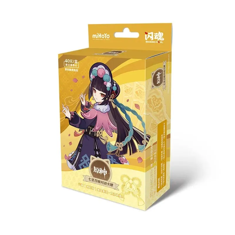 Original Genshin Impact Card Genius Invokation TCG Battle Card Hu Tao Raiden Shogun Anime Character Collection Card Kid Toy Gift — image 8
