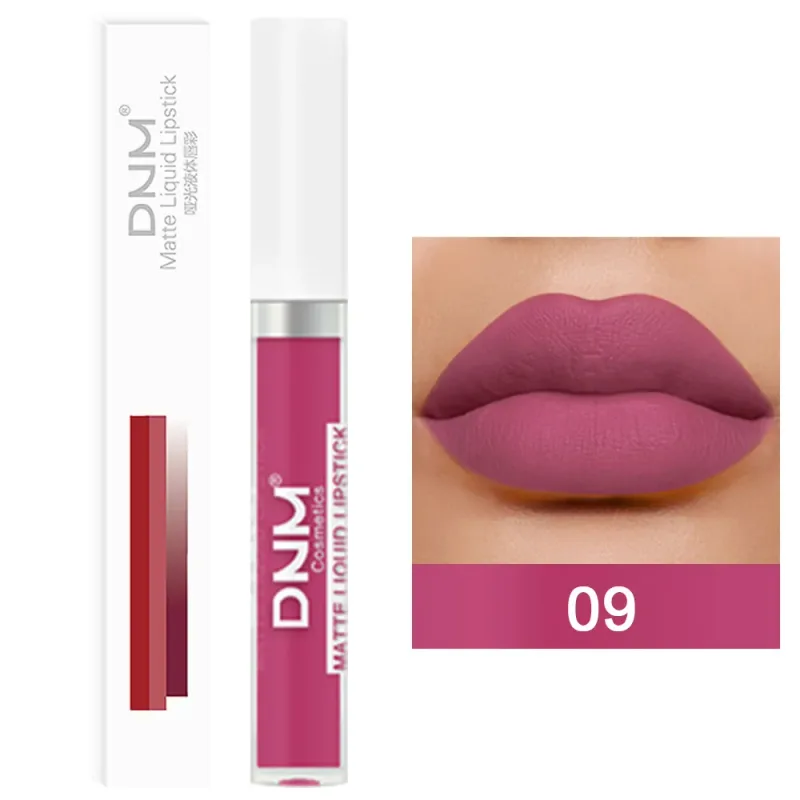 DNM 19 Warna Matte Velvet Liquid Gincu Kalis Air Tahan Lama Tidak Mudah Luntur Lipgloss Makeup Ungu Merah Bogel Tint Bibir Kosmetik — image 25