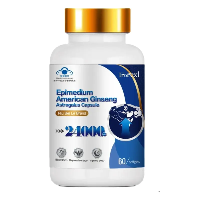 Extra Strength Supplement with Epimedium & Panax Ginseng Extract Male Enhancing Supplement Supports Improve Male Energy Levels